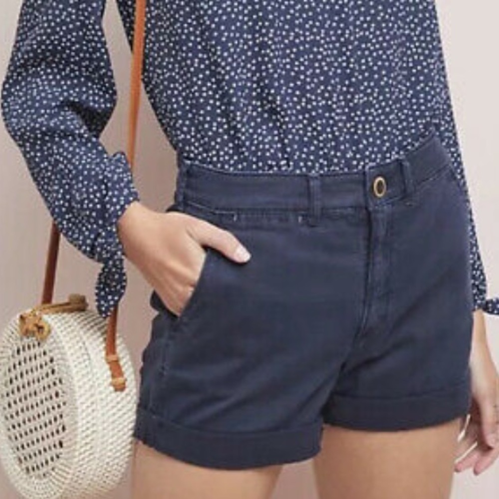 Anthropologie navy shorts